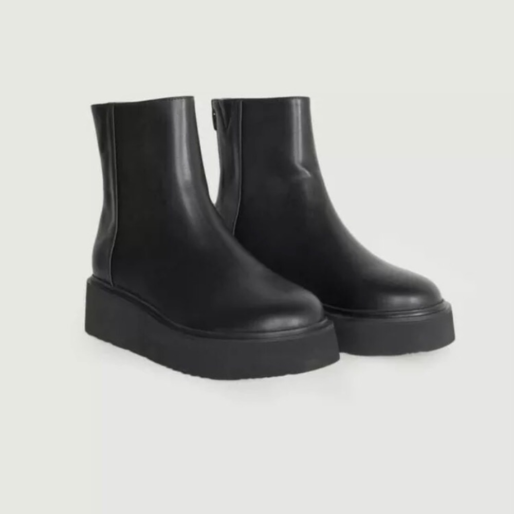 OAK + FORT Black Ankle Boots